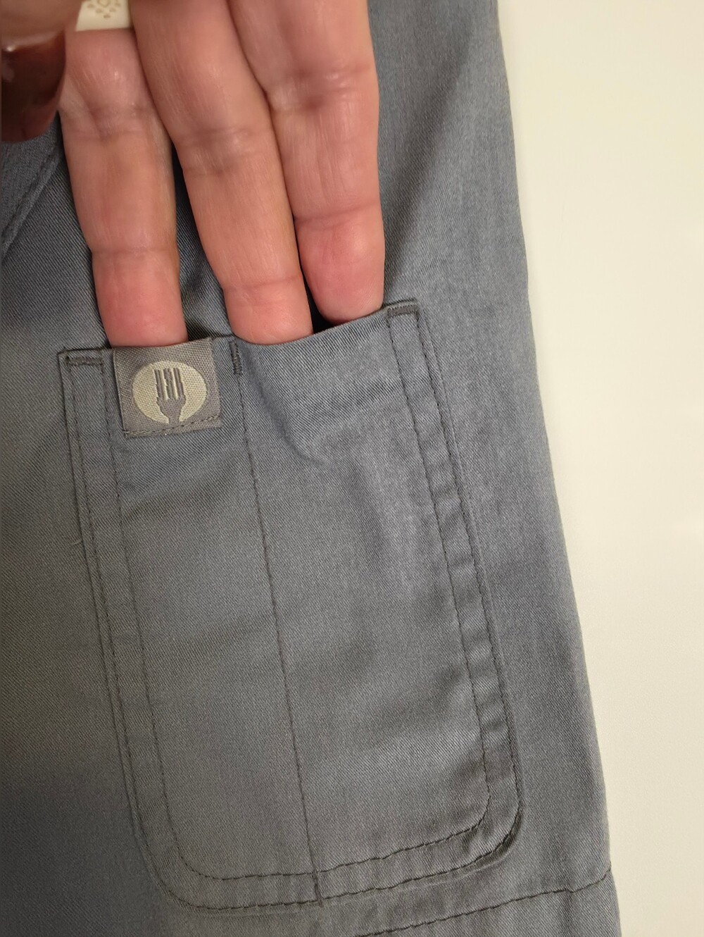 Chef Works Chef Coat Jacket Medium Gray Short Sleeve Zip Ventilated Workwear - Picture 4 of 14